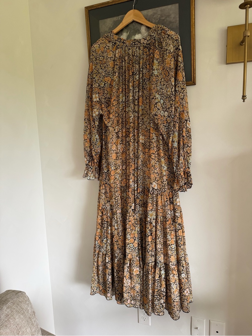 Free People Feeling Groovy Maxi Dress sz L NWT - Picture 9 of 11